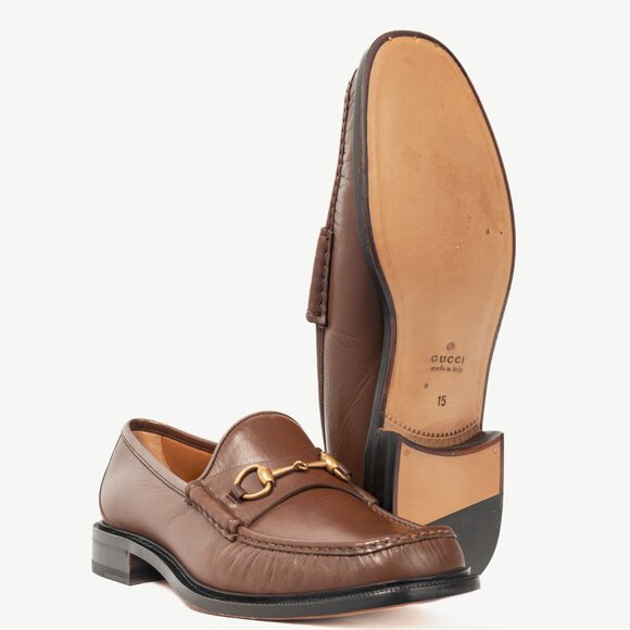 Gucci Wislet Brown Sugar Mandala Goat Horsebit Loafers - Picture 4 of 11